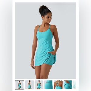 Halara SoftlyZero Active Dress in Baroque Blue